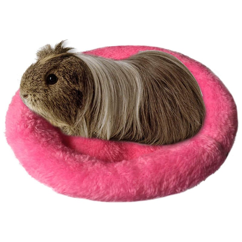 BWOGUE Hamster Bed,Round Velvet Warm Sleep Mat Pad for Hamster/Hedgehog/Squirrel/Guinea Pig/Rats and Other Small Animals - Image 1